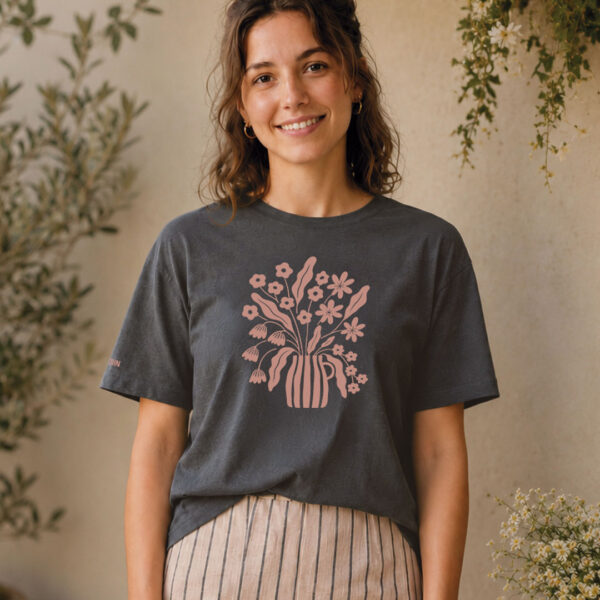 Camiseta de mujer ramo de flores rosas
